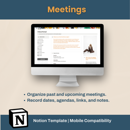 Client Portal Template for Notion - Perfect for Freelancers & Agencies
