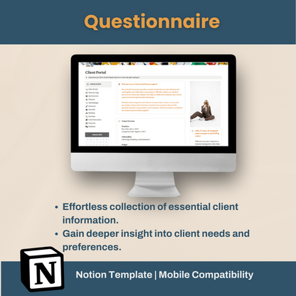 Client Portal Template for Notion - Perfect for Freelancers & Agencies