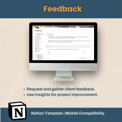Client Portal Template for Notion - Perfect for Freelancers & Agencies