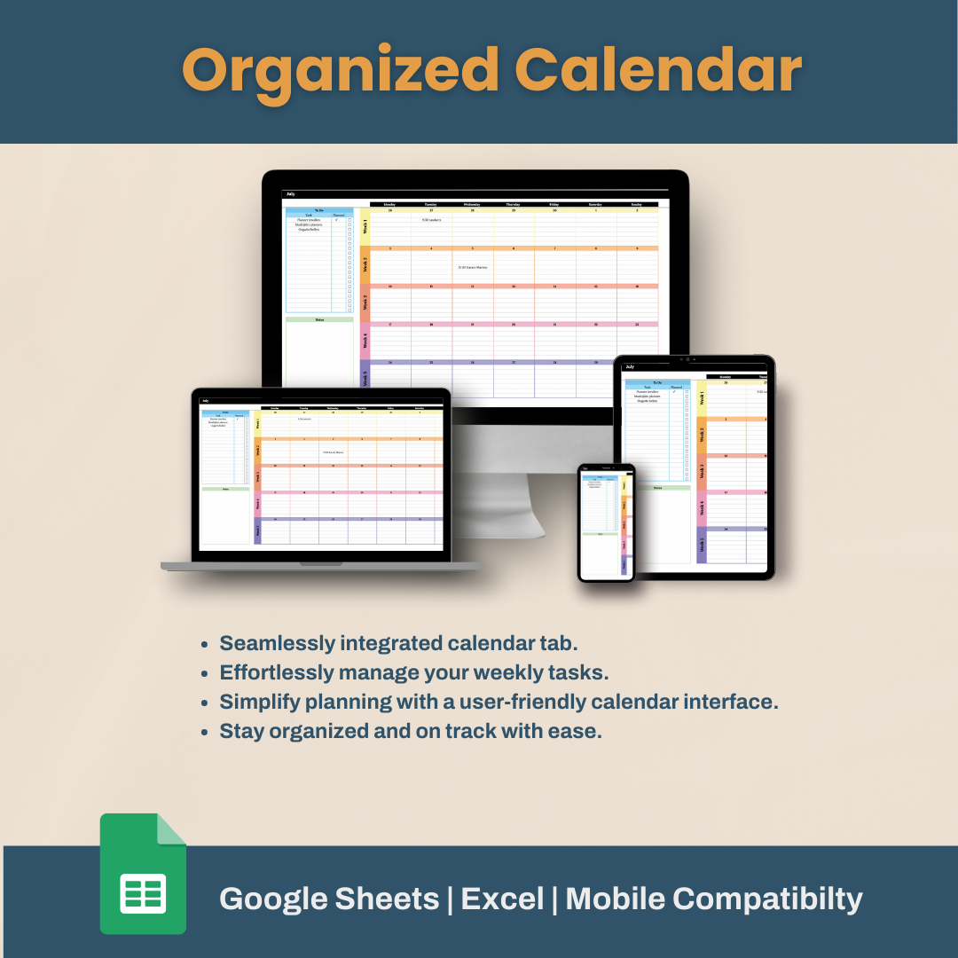 WeeklyFlow: Spreadsheet for Planning