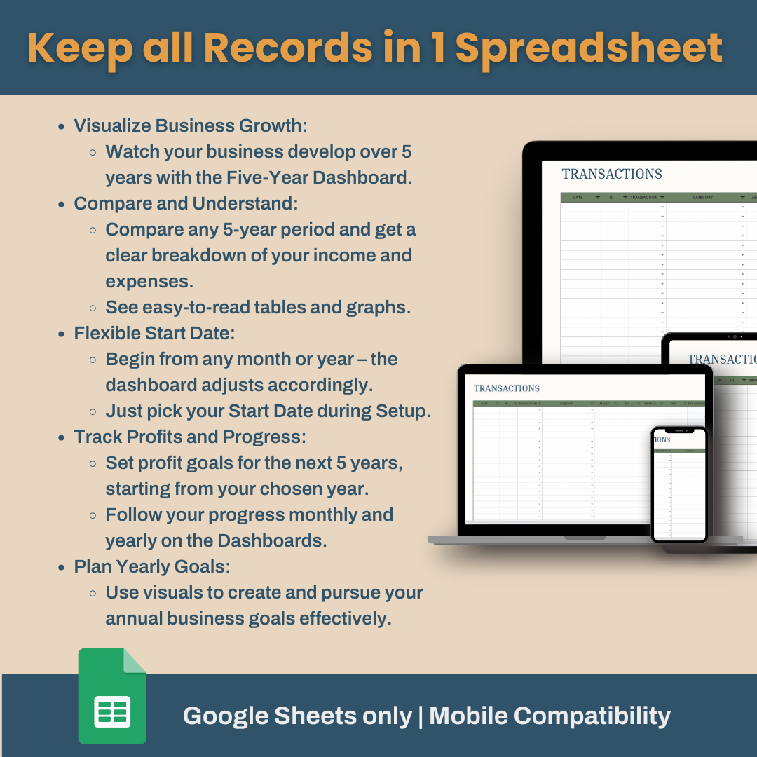 Small Business Bookkeeping Tracker