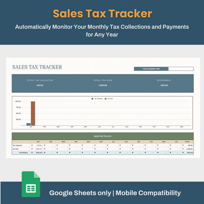 Small Business Bookkeeping Tracker