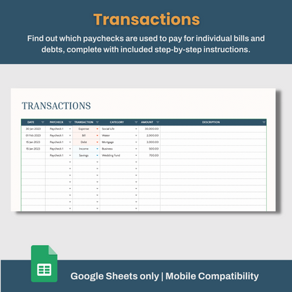 Paycheck Budgeting Sheets: Master Your Finances with Precision