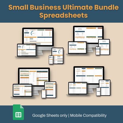 Small Business Ultimate Bundle Spreadsheets (FREE EBOOK!)